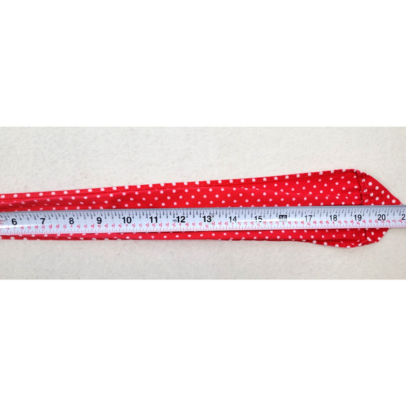 Vintage 70s Neiman Marcus Cotton Patchwork Apron Polka Dot Pockets Retro Kitchen - Picture 7 of 8